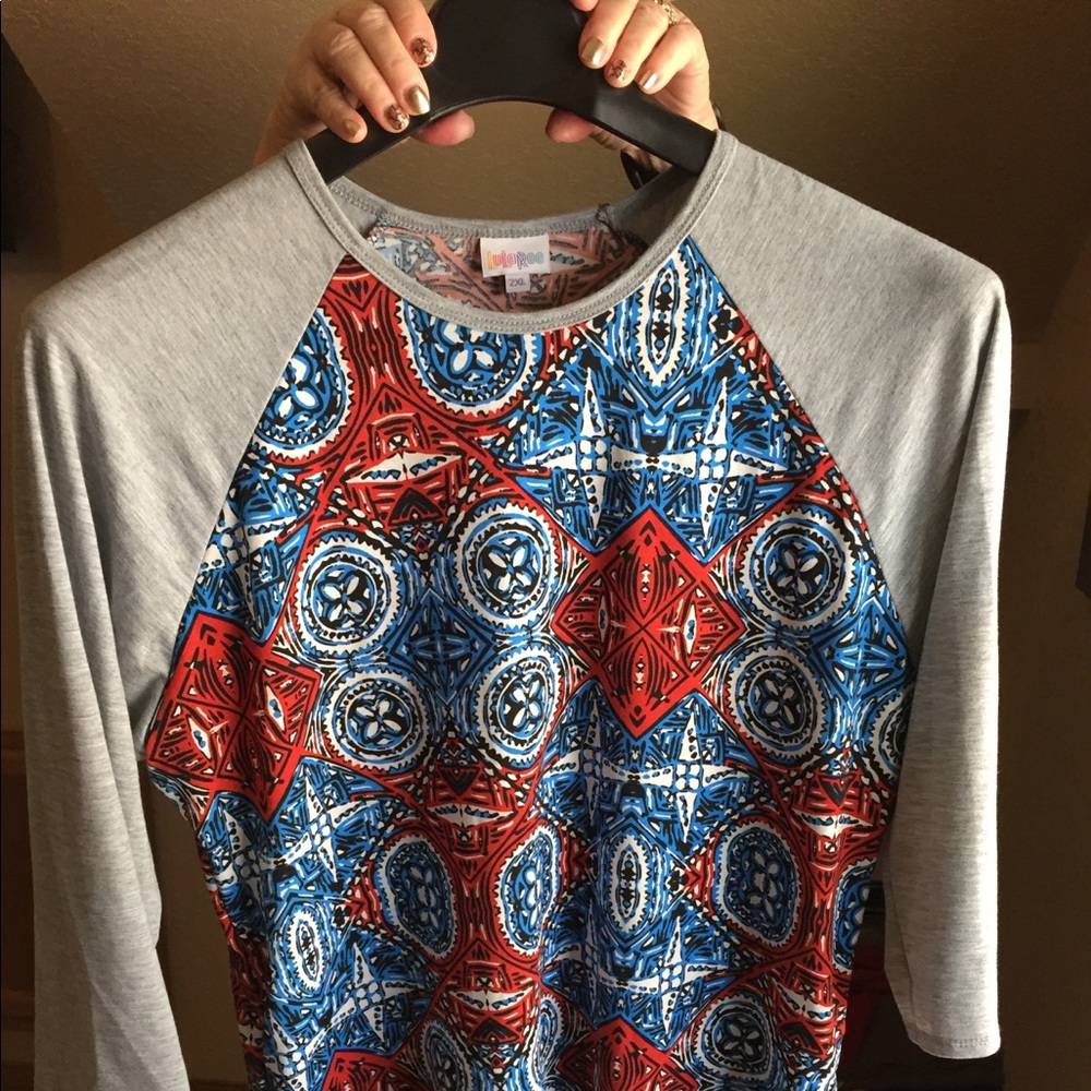 Lularoe 2XL Patriotic Randy-EUC